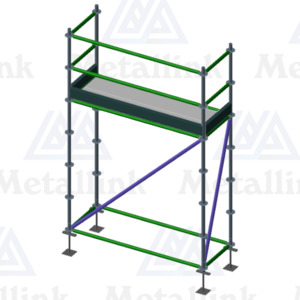 Aluminium: Aluminium Scaffolding 2m 1-Level Package - Metallink