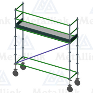 Aluminium Mobile Scaffolding 3m (Deck Height) - Metallink