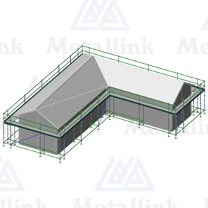 Scaffolding House Pack: 54m, 1-Level (L-Shaped), for Sale - Metallink