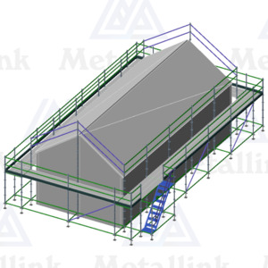 House Packs: Roof Edge Protection Scaffolding 42m House Pack for Sale - Metallink