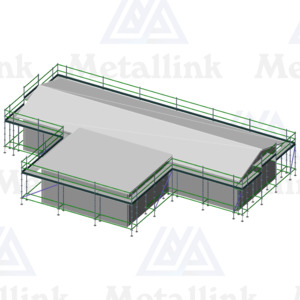 House Pack: 60m Ringlock Scaffold, 1-Level - Metallink