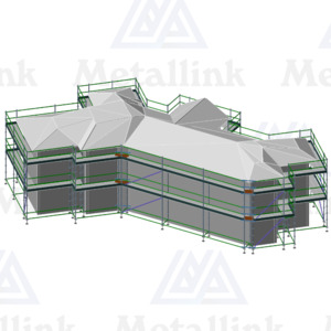 House Pack: 62m Ringlock Scaffold, 2-Level - Metallink