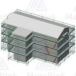 House Packs: House Pack: 54m Ringlock Scaffold, 3-Level - Metallink