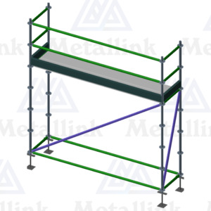 Diy: 3m Ringlock Scaffold, 1-Level - Metallink