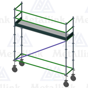Diy: Deck-Height Mobile Ringlock Scaffold: 3m, 1-Level - Metallink
