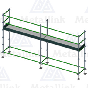 Diy: 5m Ringlock Scaffold, 1-Level - Metallink