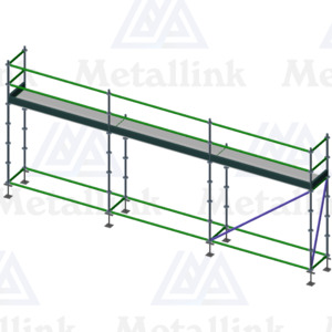 7.5m Ringlock Scaffold, 1-Level - Metallink