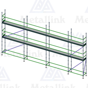 Our: 11m Ringlock Scaffold, 2-Level - Metallink