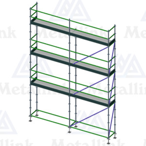 Diy: 5m Ringlock Scaffold, 3-Level - Metallink