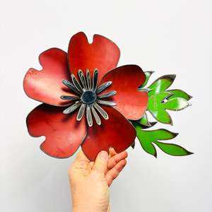 Red: Corsage: Poppy Original Artwork (B)