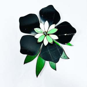 Corsage: Original Artwork Black Frangipani