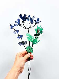 Picked & Plucked Posie Lavender Purple & Green Floral Sculpture Trio