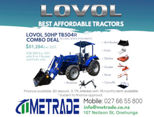 Deals: **SOLD**2025 LOVOL TB504ROPS COMBO DEAL Package**SOLD**