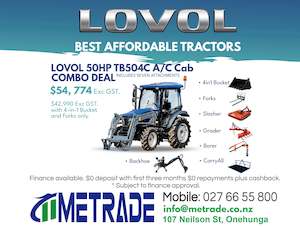 Deals: 2025 LOVOL TB504C COMBO DEAL Package