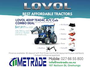 2025 LOVOL TE404C A/C Cab COMBO DEAL Package