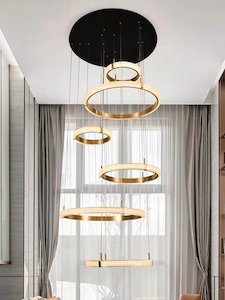 Modern Chandelier 6 Rings CL104-6