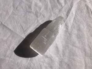 Opal Sage: Opal + Sage Selenite Tower - Small