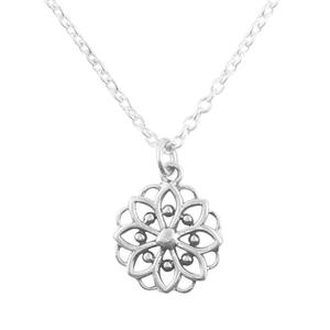 Sterling Silver Jewellery: Sunflower Mandala Choker