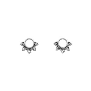 Sterling Silver Jewellery: Rising Sun Stud Earrings