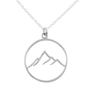 Sterling Silver Jewellery: Mountain Peaks Necklace