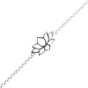 Bracelets: Dainty Lotus Bracelet