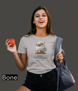 14 Chickens: Teaching patience one egg at a time. Ladies Tee Shirt MK Michal King