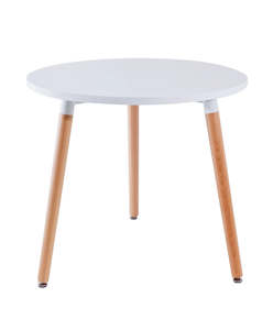 Dining Hall: DSW Round Dining Table - White - 60cm Diameter