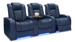 Theatre Seating: Genuine Leather Home Theatre Seating #168 with 2 power recliner coming soon