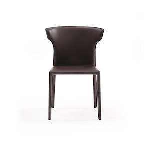 Dining Chairs: Modern Design Bridle Leather Dining Chair #803,coffee color available now