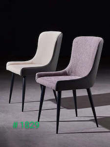 Dining Chairs: Elegant Italian Design Microfiber leather Dining Chair #1829, 2 color in stock now