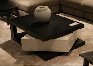 Coffee Tables: Swiled Wooden Veneer coffee table 1.2m - CLEARANCE SALE