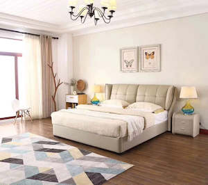 Modern Design Italian Leather Bed Frame #762 *Special* 20% off Special now