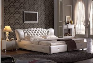 Bed Frames Bases: Prince Leather Bed Frame, 20% off special price now!