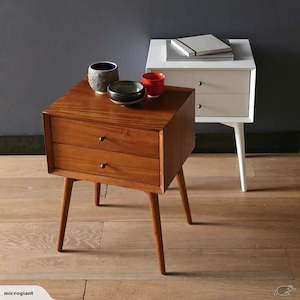 Bedside Tables: Mid-Century Mida Bed Side table  2 color available now