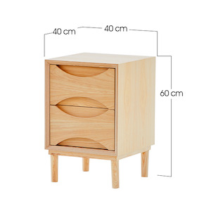 Bedside Tables: Vodder Bedside Cabinet 3 clours avaliable.
