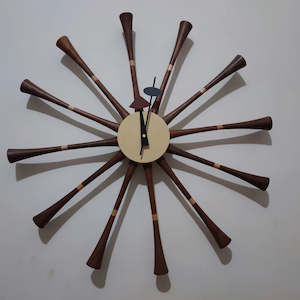 Office Desks: Nelson Spindle Clock  (2 color hand in stock)