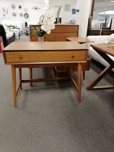 Desks: Mid_Century Study Desk, walnut color available now