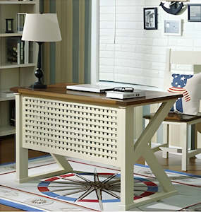Koko Desk - Solid Pine wood, dark walnut color Clearance sale.