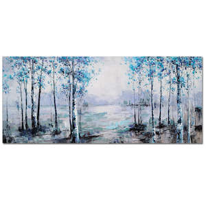 100% Hand Oil Painting winter 60x120cm