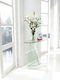 Oval shape Glass Console Table 120cm, available now