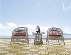 Outdoor Sofas: outdoor sofa Atlan THICK round rattan set available now