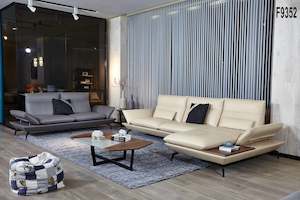 Premium quality Italian Leather Lounge Suite #9352 in stock , 20% off now