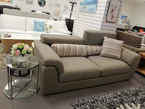 Sofas: High Quality Feather Cushion #9162 Fabric Sofa.3 seater available now.