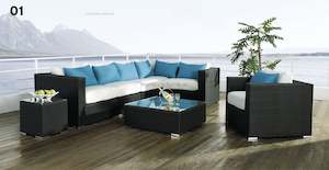 Elegant 7 PCS Outdoor Rattan sofa set by order