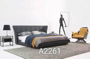 Italian Design Genuine Leather Bed Frame #2261 by order