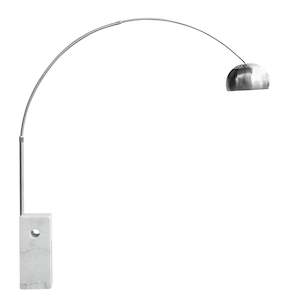 Lamps: Arco floor lamp with Natural marble base, 2 color available now