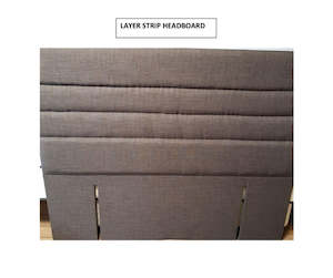 Headboards: NZ Made  Layer strip Headboard , 7 sizes, 6 colors