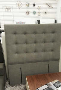 NZ MADE Full Button Headboard, 7 sizes 6 colors