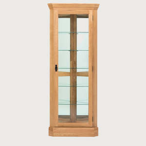 High Quality Solid Oak Corner Display unit Natural color in stock