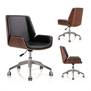#LB-05 Top Grain Leather Modern design office chair 2 colours.